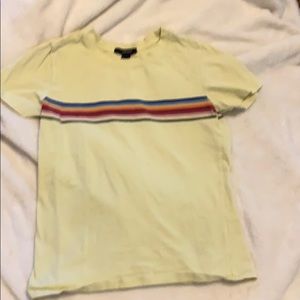 Forever21 cotton yellow shirt